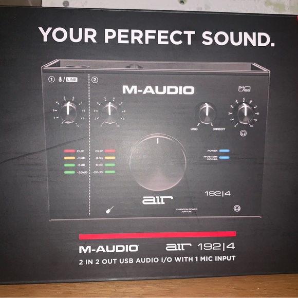 M-AUDIO AIR 192|4 USBオーディオインターフェイス M-Audio AIR 1924 USB Audio Interface External Components